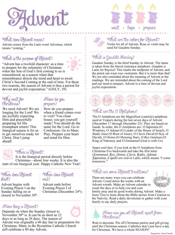 Advent Handout